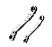 Set di chiavi a cricchetto Hvac con adattatore da 1/4 bit comune con 3/8 e 3/16 5/16 pollici, costruzione a lunga durata per aria condizionata esagonale (2 pezzi)