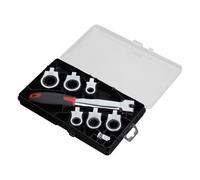 Set di chiavi a cricchetto intercambiabili, 6 in 1, regolabili, per casa, officina e fai da te, compatibile con fissaggi metrici standard (8-19 mm), struttura in metallo