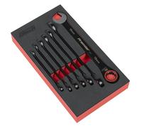 Set Di Chiavi A Cricchetto Metriche Black Sealey Premier 7 Pezzi AK63941B