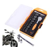 Set di chiavi a cricchetto multiuso in acciaio resistente, strumento di riparazione portatile, per professionisti, tecnici, edilizia, manutenzione auto, riparazioni domestiche