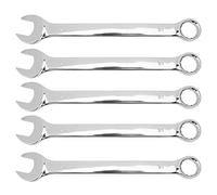 Set di chiavi a cricchetto professionale 5 pezzi Chrome vanadio in acciaio aperto strumenti a doppio scopo per gli ingegneri meccanici appassionati di prelievi fai te 21 mm