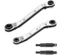 Set di chiavi a cricchetto progettate per applicazioni di servizio HVAC, tra cui misure da 1/4 3/16 5/16 3/8 pollici per la rimozione del pannello e la regolazione dei componenti (D)