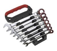 Set Di Chiavi A Cricchetto Reversibili Sealey AK63945 7 Pezzi Metrici