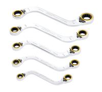 Set Di Chiavi A Cricchetto S-Shaped Double Ring HI-TORQ 5 Pezzi 03947