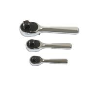 Set Di Chiavi A Cricchetto Stubby Laser 1/4"D, 3/8"D, 1/2"D 3 Pezzi 7388