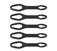 Set di chiavi a doppia estremità Set di chiavi 5 pcs 8 mm a 22 mm Strumento universale in acciaio in lega per la costruzione di riparazioni automobilistiche e manutenzione della (D nero)