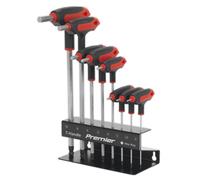 Sealey Estremità a Sfera Set Chiavi Esagonali 8pc Manico a T Metrico AK7195