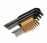 Ironside 114010, Set di chiavi a brugola lunghe con testa a sfera, in confezione pieghevole, 9 pz.