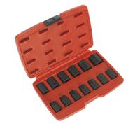 Impact Presa Set 13pc 1.3cmSq Drive Metrico - Sealey AK5613M Nuovo
