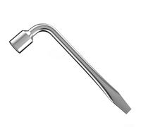 Set di chiavi a L per pneumatici resistenti, con strumento per la rimozione dei dadi delle anse da 17, 19, 21, 22, 24 mm, in acciaio legato cromato a V, con design rinforzato per coppia (17 mm)