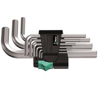 Set Di Chiavi A L Wera 950/9 Hex-Plus 5 Cromo Lucido 9 Pezzi Metrici 05021406001