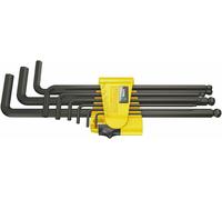 Wera, 950 PKL/9 SZ N Assortimento di chiavi a L, in pollici, BlackLaser, 9 pezzi