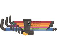 Set Di Chiavi A L Wera 950/9 Hex-Plus Multicolore 9 Pezzi SAE 05022640001