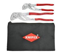 KNIPEX Set di 2 pinze con custodia, colore: rosso