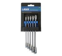 Laser Tools Set chiavi combinate 3229 - cricchetto ad anello 5 pz