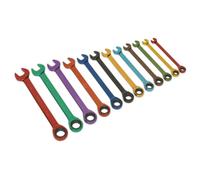 Sealey Cricchetto Chiave Combinata Set 12pc Multicolore Metrico S01075