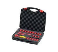 WIHA 43025 - Set di chiavi a cricchetto isolate 1/4'', 21 pezzi