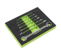 Set Di Chiavi A Cricchetto Combinato 7 Pezzi Metrici | S01142 Sealey Nuovo