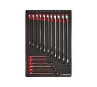 Würth RGMAULSHSL-SA-17TLG ZEBRA - Set di chiavi combinate, 17 pezzi