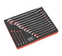 Set Di Chiavi A Rullino 16 Pezzi Metrici | AK63255 Sealey Nuovo