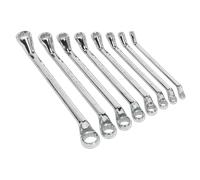 Set Di Chiavi A Rullino Offset Profondo 8 Pezzi Metrici - Sealey S0405 Nuovo
