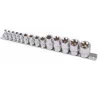 Set Di Chiavi A Stella 1/4"D, 3/8"D, 1/2"D 14 Pezzi - Laser 3482 Nuovo