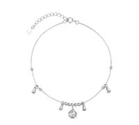 Set di chiavi ad anello a gomito, collana da donna con ciondolo a forma di bell foota, stile antico, collana con gemelli (GD2, taglia unica)
