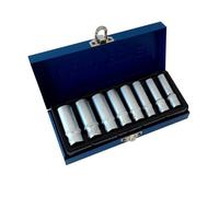 SET DI CHIAVI BUSSOLA LUNGHE DA 1/4 CHROME VANADIUM 6 - 13 MM 8 PEZZI CANDELETTE