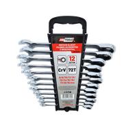 Set di chiavi combinate a cricchetto AWTOOLS, 12 pezzi, 8-19 mm