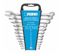Set di chiavi combinate FERVI 0546 kit chiavi 12 pezzi chrome vanadium
