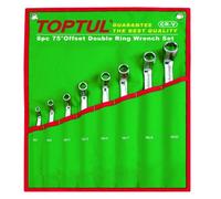 TOPTUL GAAA0810 Kit chiavi ad anello-doppie