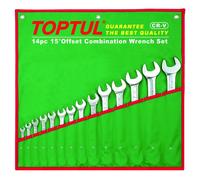 TOPTUL GAAA1404 Kit chiavi ad anello / fisse