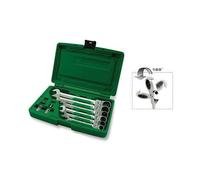 TOPTUL GAAI1003 Serie di chiavi a cricco ad anello fissa