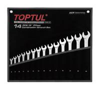 TOPTUL GPAB1404 Kit chiavi ad anello / fisse