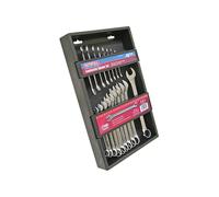 Set Di Chiavi Combinato In Cromo Vanadio Faithfull, 18 Pezzi FAISPASETC18