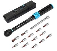 Set di chiavi dinamometriche da 15 pezzi da 1/4 (2-25 Nm) Doppia direzione