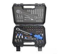 Set di chiavi dinamometriche da 32 pezzi con kit di strumenti svasati per tubi dei freni a bolla, tubo del carburante a doppia svasatura e strumento per tubi a svasatura singola, include fustelle