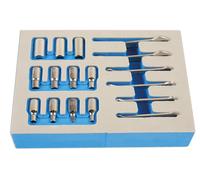 Set Di Chiavi E Bussole Laser 1/4"D 17 Pezzi Da 0 BA A 11 BA 7132