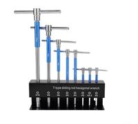 Set di chiavi esagonali, 8 pezzi, con impugnatura a T con design a barra di scorrimento per un controllo della coppia superiore, chiavi esagonali in lega di acciaio di alta qualità in struttura in