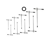 Set di chiavi esagonali a T con asta scorrevole 6 pezzi 2,5-10mm Cromo Vanadio