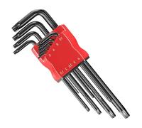 Set di chiavi esagonali Torx, 9 pezzi, con bordi lucidi per un fissaggio sicuro e una lunga durata, set di chiavi a brugola, strumento meccanico professionale