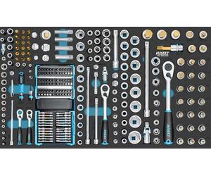Set di chiavi HAZET 163-606/259, 259 pezzi, 0,6x3,5 - 1,2x8 mm, 3-32 mm, E4-E24, M5-M18, PH1-PH2, PZ1-PZ2, T15-T60, incl. cricchetti reversibili, esagono, Torx, SmartCase'.