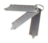 Set di chiavi in tre pezzi - Misuratore multifunzione per saldatura, ispezione calibro - in acciaio inox, dimensioni standard - argento