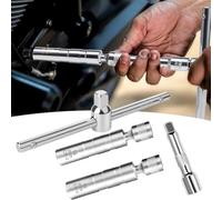 Set di chiavi magnetiche per candele con impugnatura a T scorrevole, prese da 14 mm e 16 mm, per manutenzione motori auto e moto