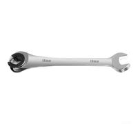 Set di chiavi metriche a cricchetto, chiave a cricchetto con testa fissa da 8-19 mm, in acciaio al cromo vanadio con estremità aperta, per riparazioni automobilistiche e spazi ristretti (18 mm)