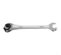 Set di chiavi metriche a cricchetto, chiave a cricchetto con testa fissa da 8-19 mm, in acciaio al cromo vanadio con estremità aperta, per riparazioni automobilistiche e spazi ristretti (15 mm)