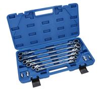 Set di chiavi metriche a cricchetto con testa flessibile extra lunghe 8 mm - ...