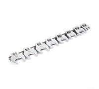 Set di chiavi metriche da 10-22 mm con geometria a testa quadrata per un migliore impegno su elementi di fissaggio esagonali standard in aree ristrette (9 pezzi)