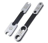 Set di chiavi metriche regolabili 8 in 1 con testa rotante a 360° per la casa e la riparazione automatica - fiore di prugna per design ad anello, dimensioni 8 mm/10 mm/12 mm/13 mm/14 mm/16 mm/17 mm/19