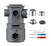 Set di chiavi multifunzione 16 in 1 per rubinetti da cucina e bagno, compatibile con aeratore, nucleo della valvola angolare, strumenti di riparazione del beccuccio del bacino, (B)